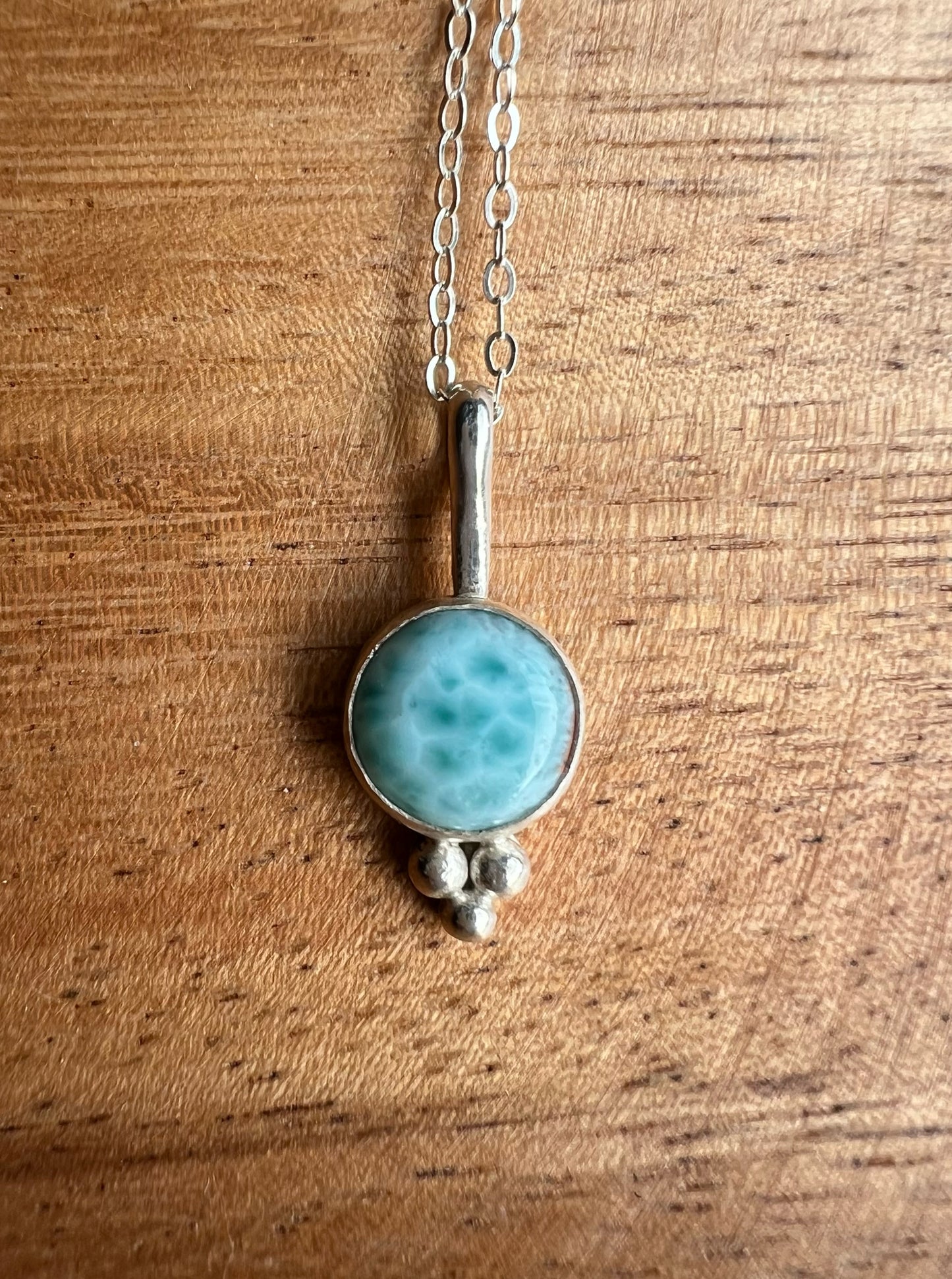 Oceans Pendant with Larimar