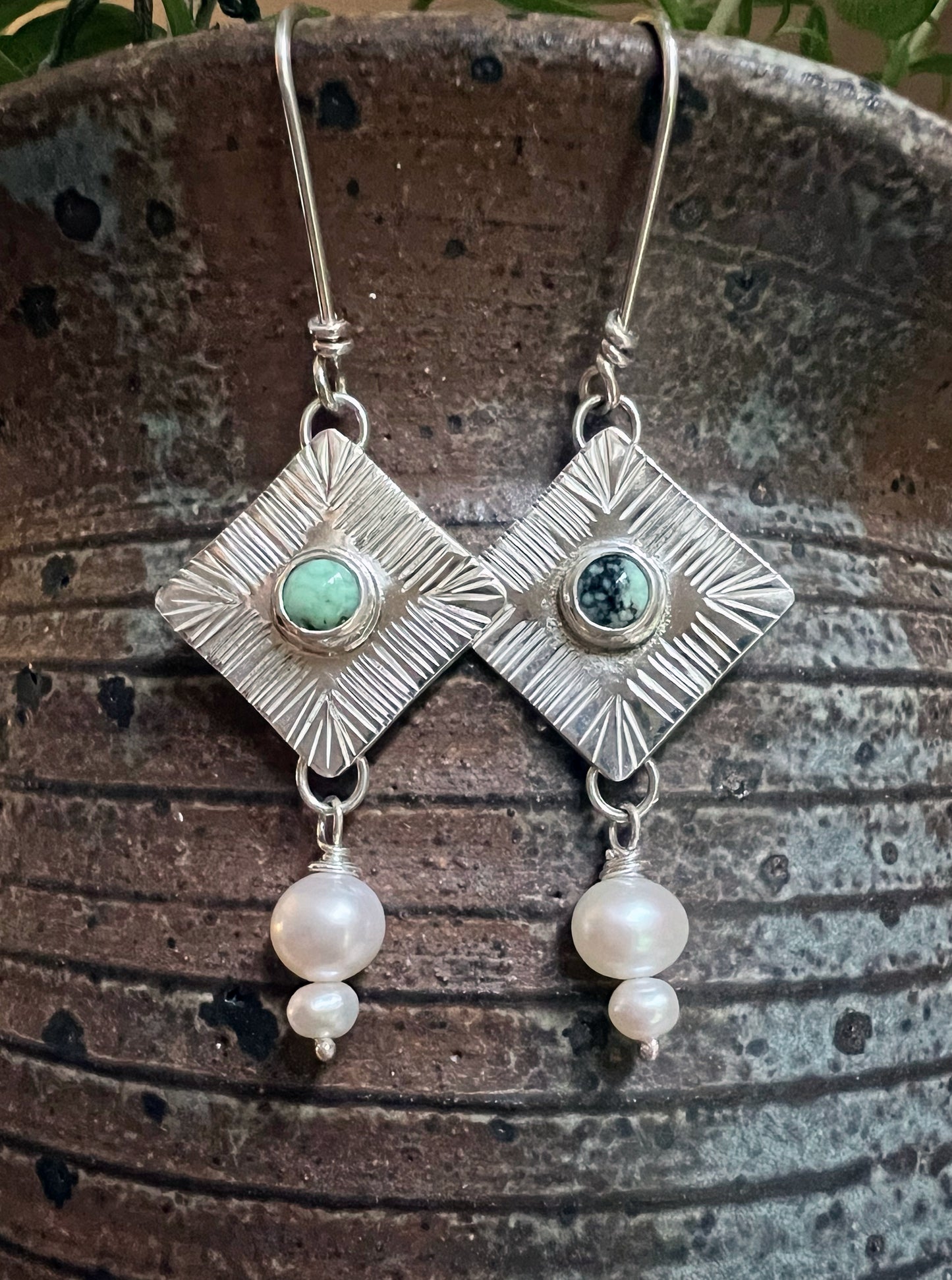 Poseidon + Pearl Earrings