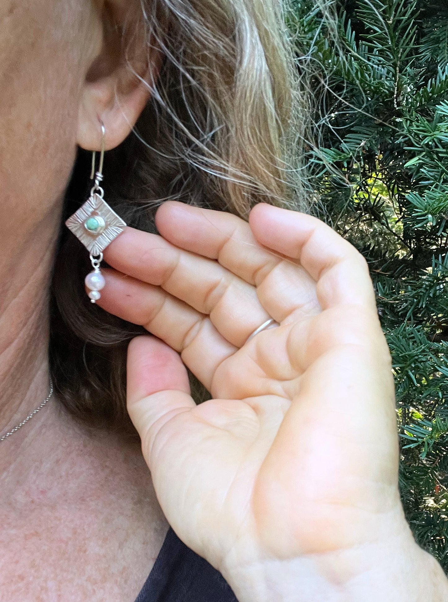 Poseidon + Pearl Earrings