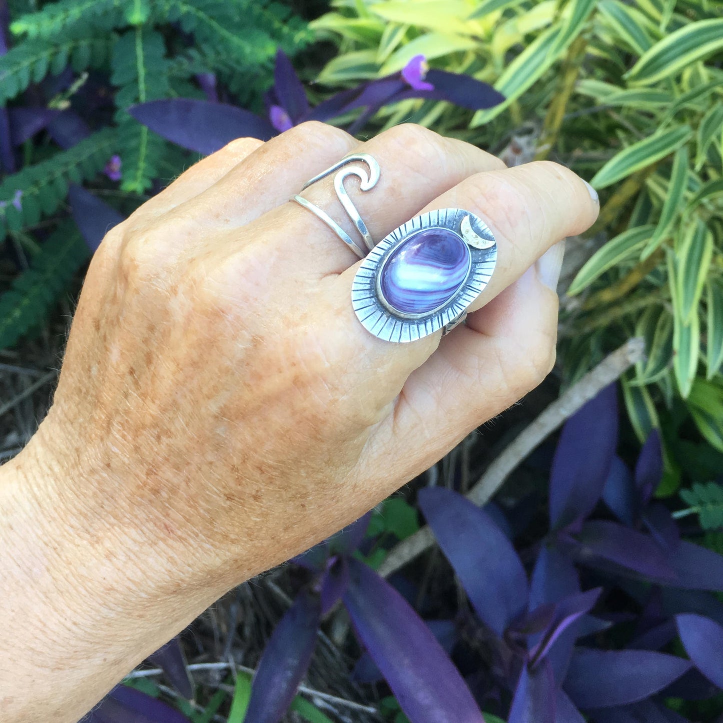 Handcrafted-Moontide-Wampum-Shown-on-Hand-by-SpecialJCreations