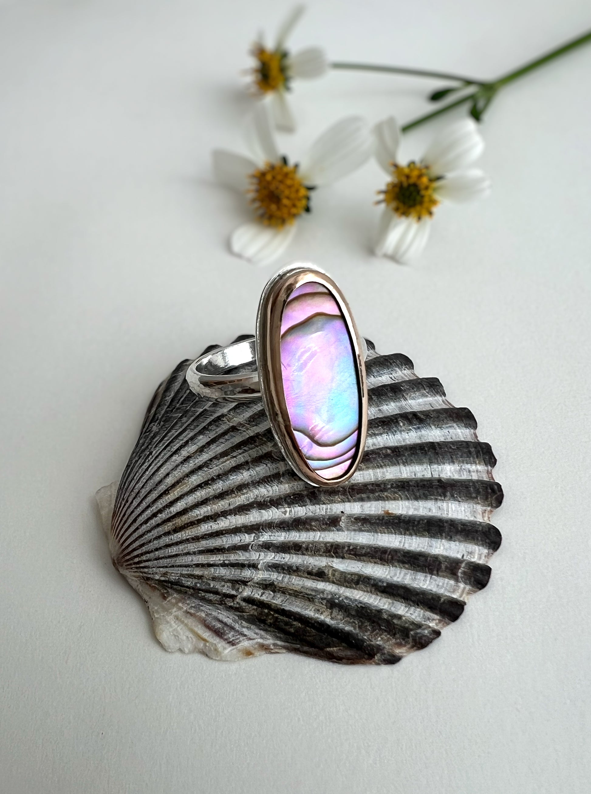 Abalone Vessel Ring