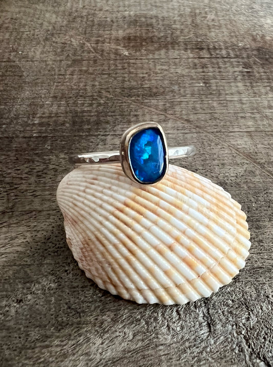 Australian Opal Set in 14k Gold Fill • Size 8