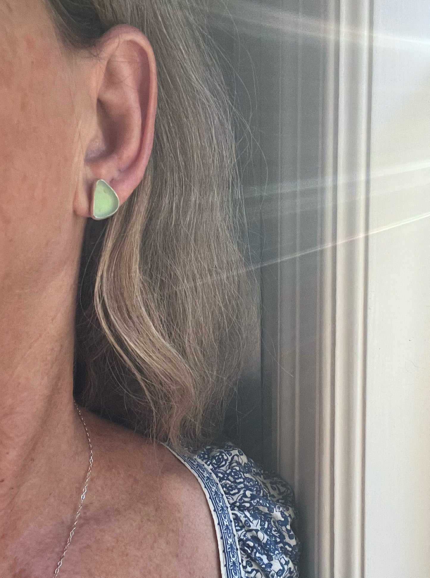 Beachcomber Earrings with Seafoam Seaglass