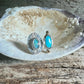 Dyad Ring with Australian Opal, Natural Turquoise + 14k Gold Detail • Size 7-7.75