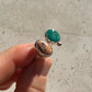 Dyad Ring with Turquoise, Mexican Opal + 14k Gold Detail • Size 8.5-9.25