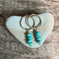 Gold Circlets with Turquoise