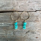 Gold Circlets with Turquoise