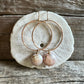 Gold Hoops with Pearls  No. 2