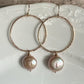 Gold Hoops with Pearls  No. 2