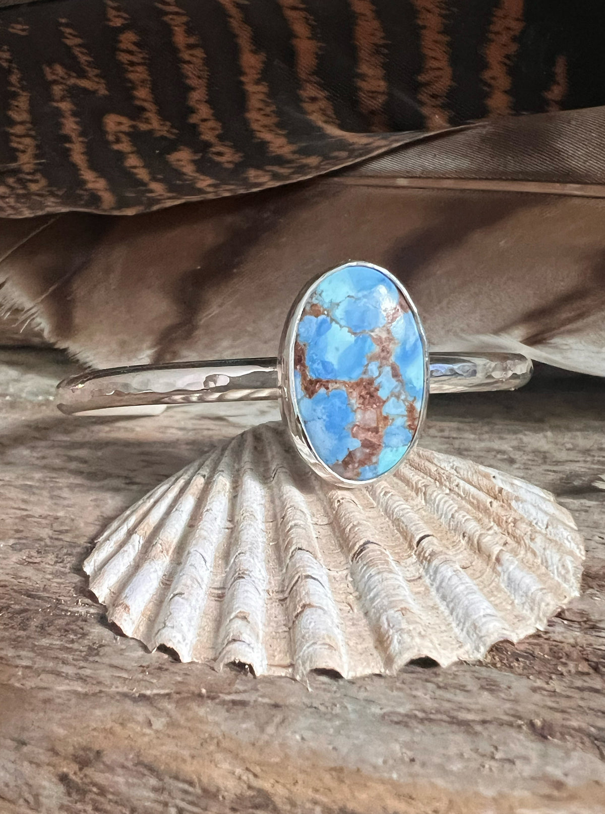 Lavender Turquoise Cuff