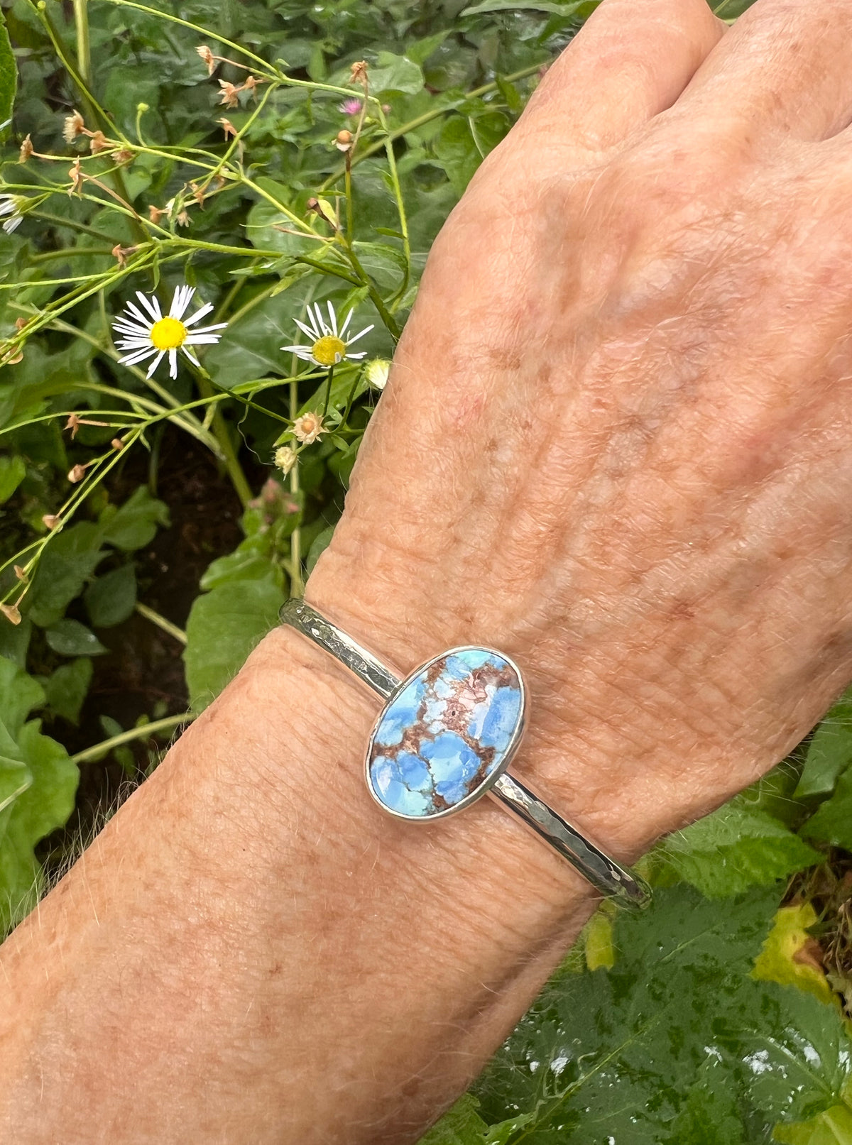 Lavender Turquoise Cuff