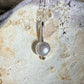 Little Moon Pendant with Natural Pearl + 14k Gold Detail