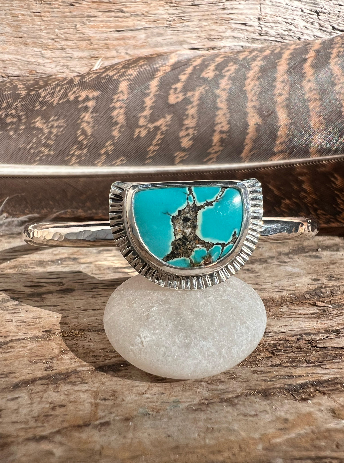 Half Moon Turquoise  Cuff