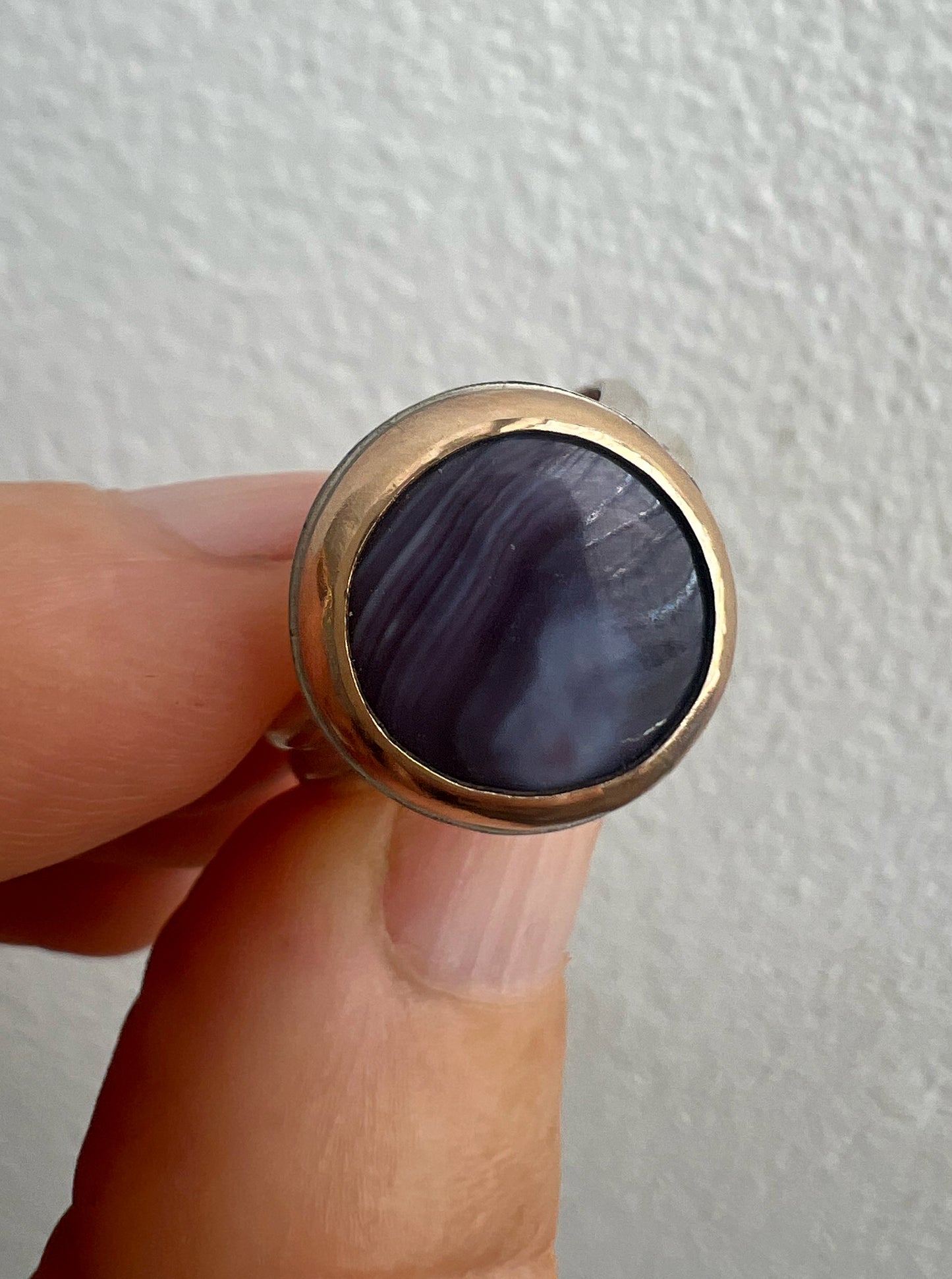 Vessel Ring with Wampum Set in 14k Gold Fill • Size 9.5