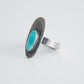 Fins and Feathers Kingman Turquoise Ring