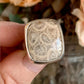 Fossil Coral Vessel Ring • Size 9.5