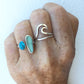Handcrafted-Kingman-Turquoise-and-Seafoam-Seaglass-Ring-by-SpecialJCreations