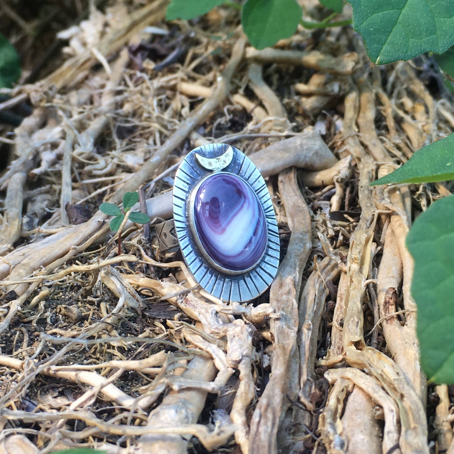 Handcrafted-Moontide-Wampum-Ring-in-Nature