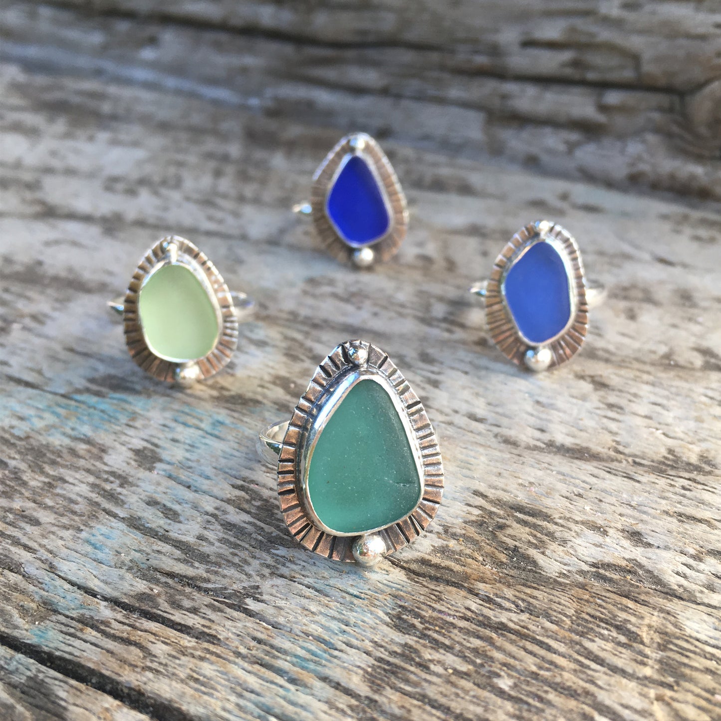 Sea Tribe Sea Glass Rings