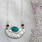Surfacing Pendant with Turquoise, Garnet + Moonstone